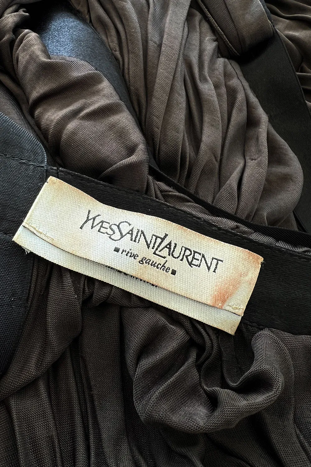 Spring 2003 Yves Saint Laurent by Tom Ford Runway Dress w Soft Gathered Detailing