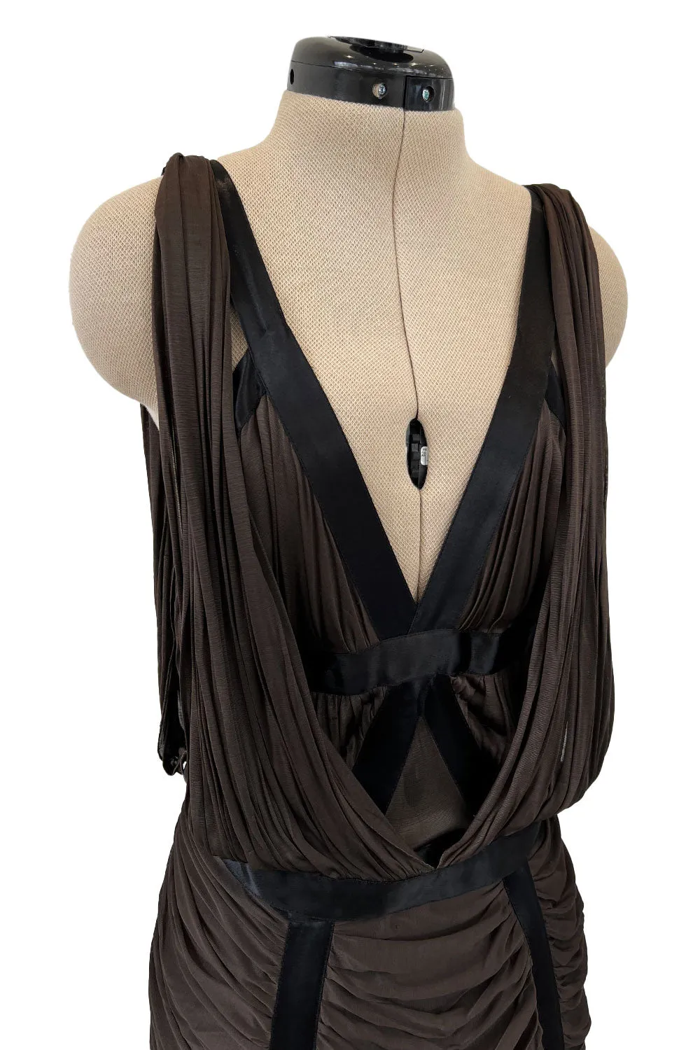 Spring 2003 Yves Saint Laurent by Tom Ford Runway Dress w Soft Gathered Detailing