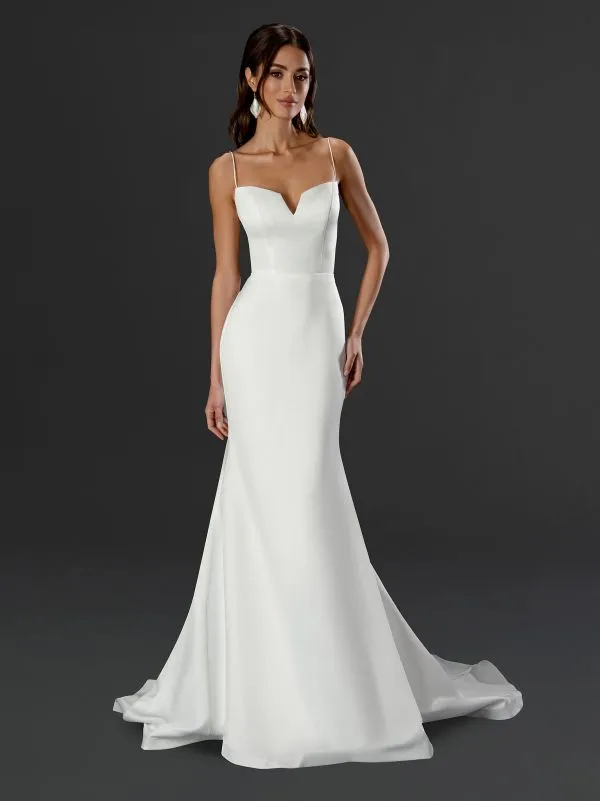 Stella Couture Size 12 24800 Off White Gown