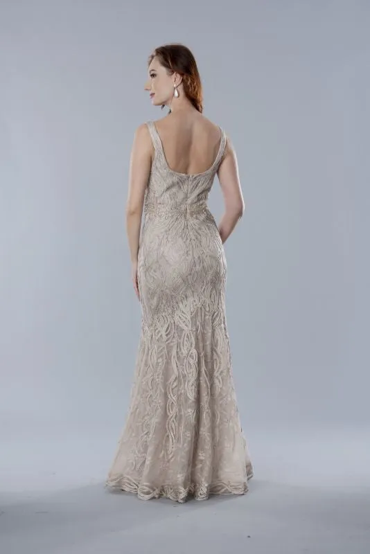 Stella Couture Size 12 25316 Mocha Mother of Bride Dress