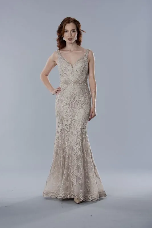 Stella Couture Size 12 25316 Mocha Mother of Bride Dress