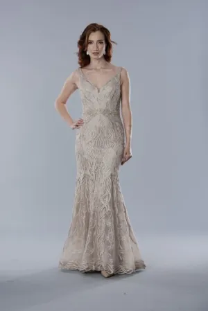 Stella Couture Size 12 25316 Mocha Mother of Bride Dress
