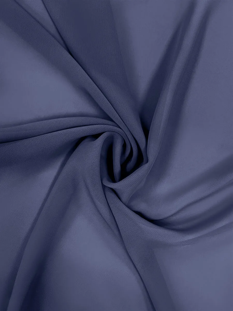 Stormy Chiffon Fabric By The 1/2 Yard