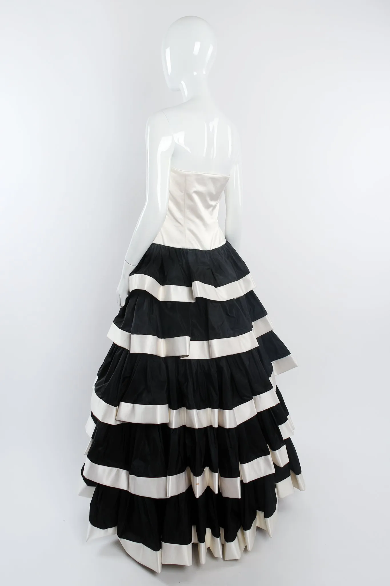 Strapless Tiered Ball Gown