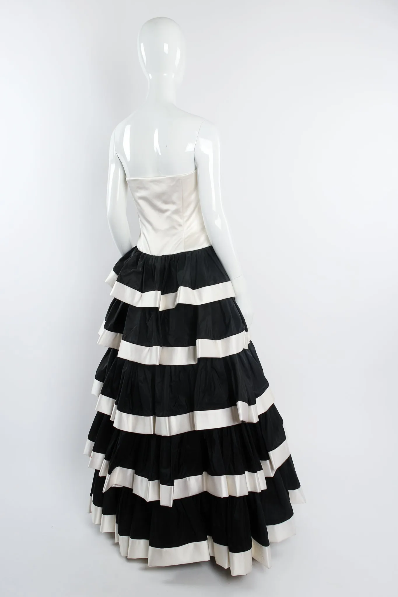 Strapless Tiered Ball Gown