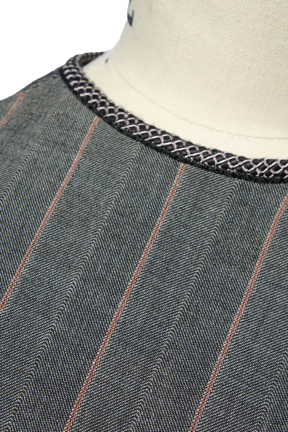 Striped Wool Suiting Dress