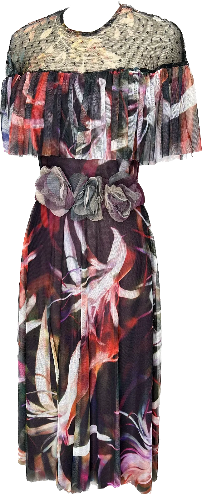 Strokes Sheer Dress