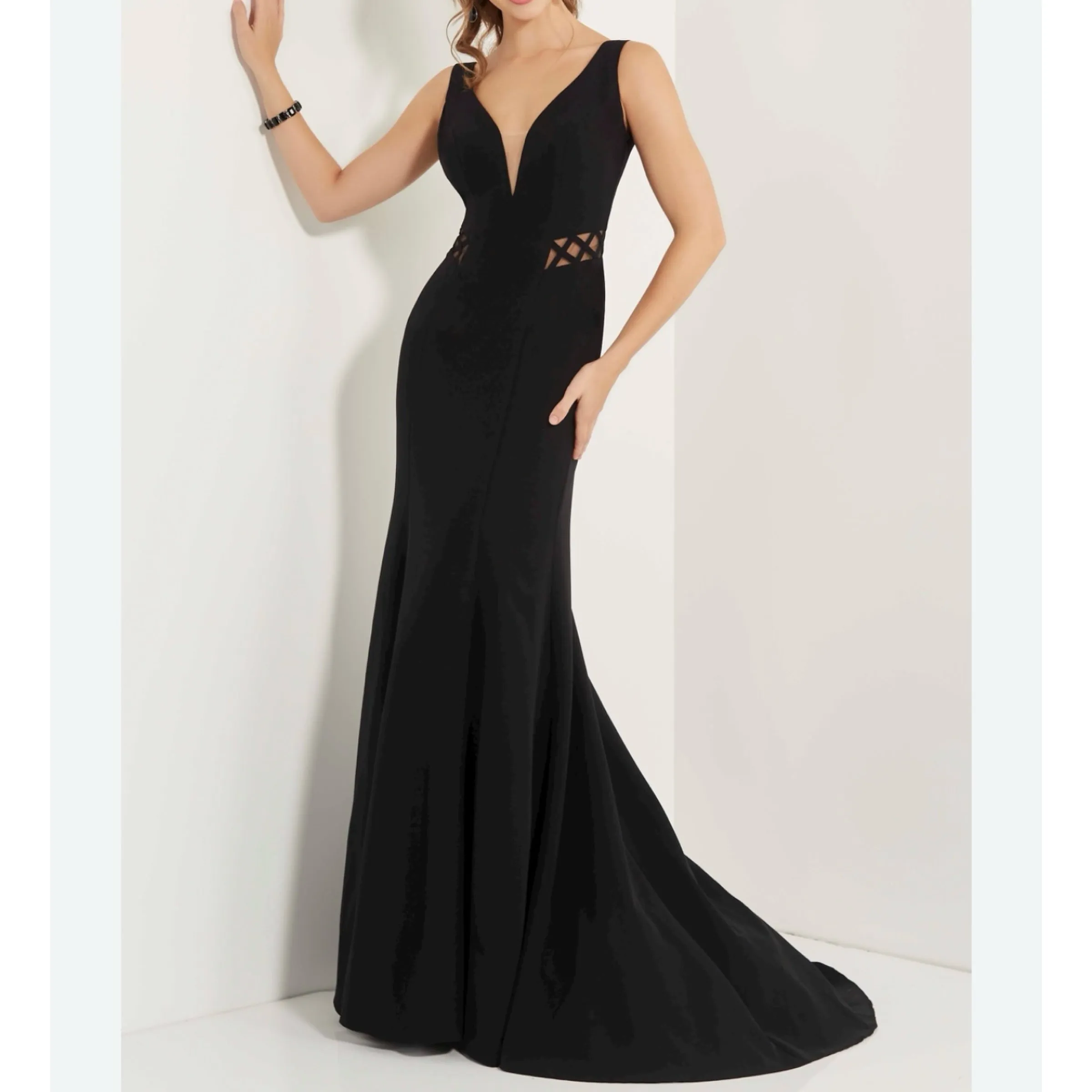 STUDIO 17 Style 12762 Long Gown Black Size 12 NWT