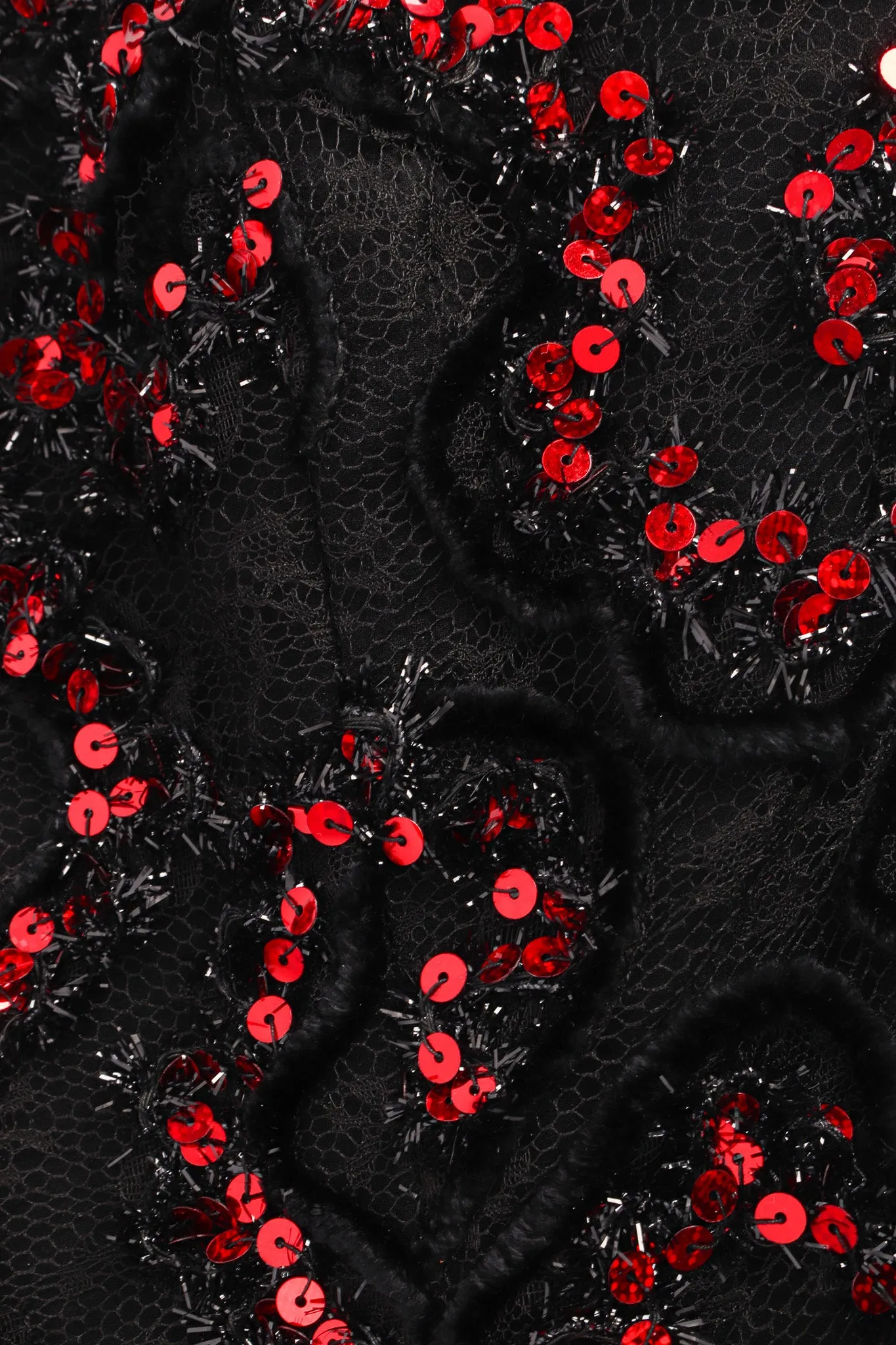 Sweetheart Sequin Lace Velvet Gown