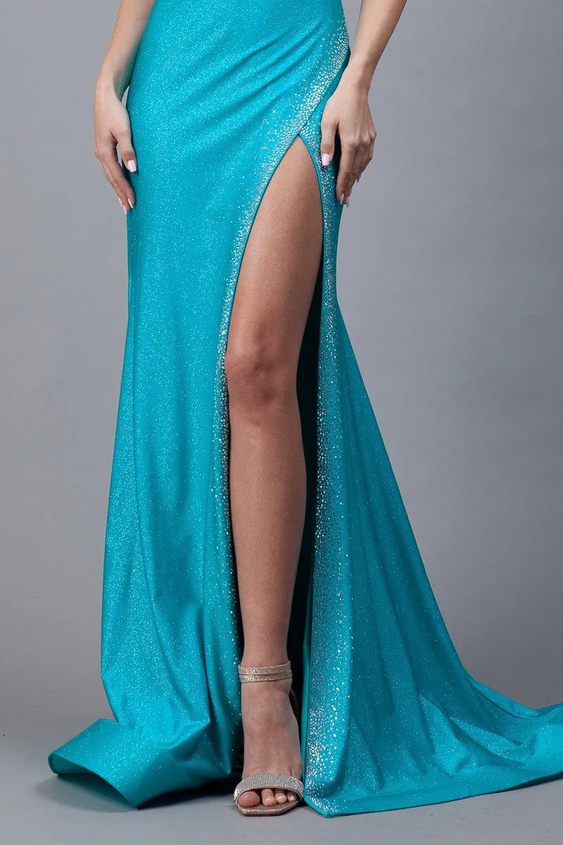 Sweetheart Top Hot Fix Trumpet Gown 343-990