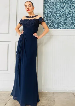 The “Laurent” Navy Gown