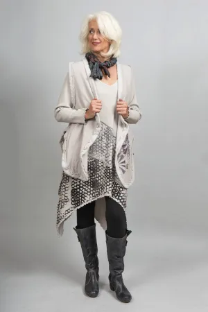 Thermal Asymmetrical Tunic Paloma Printed-Blue Fish Clothing