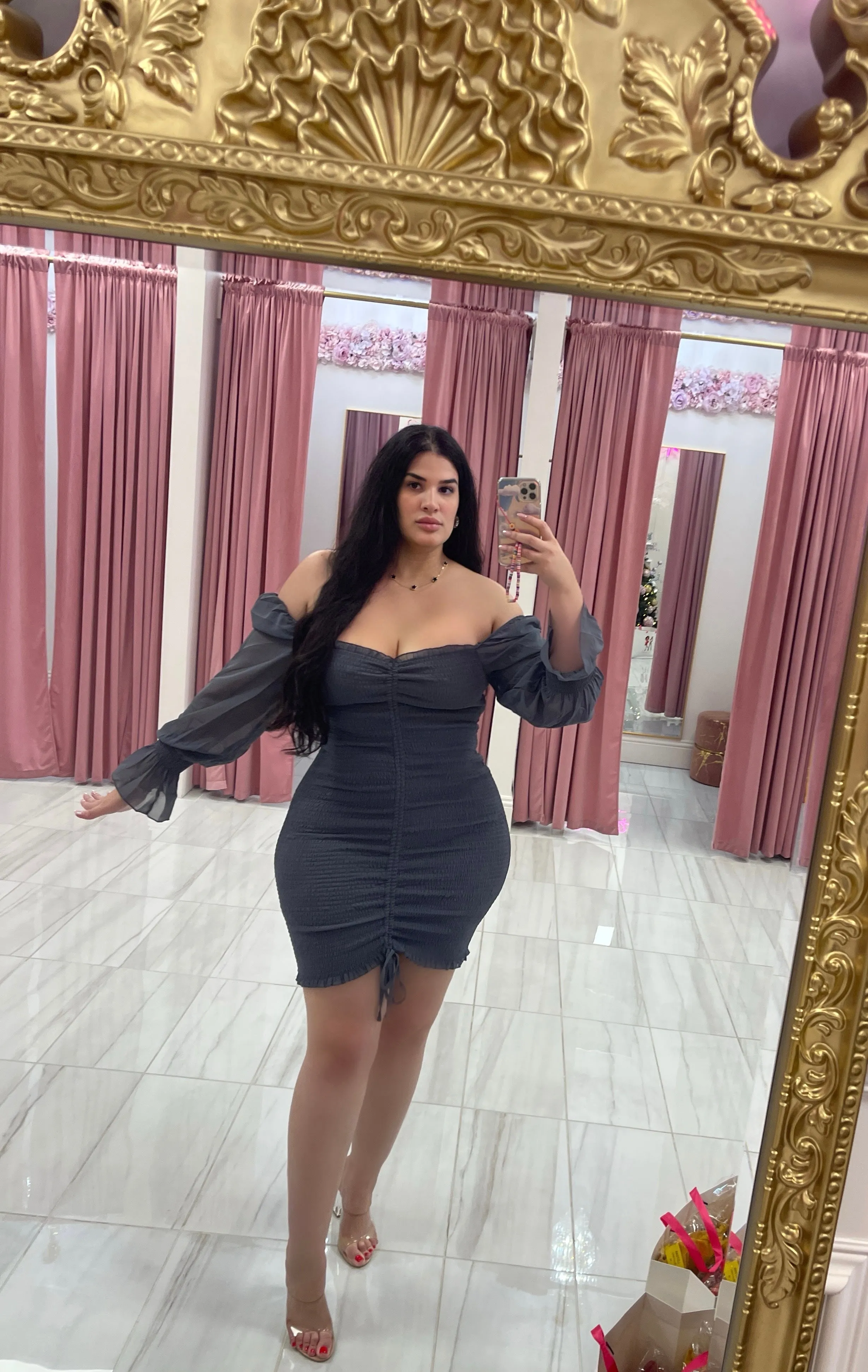 Tima Dress - Gray