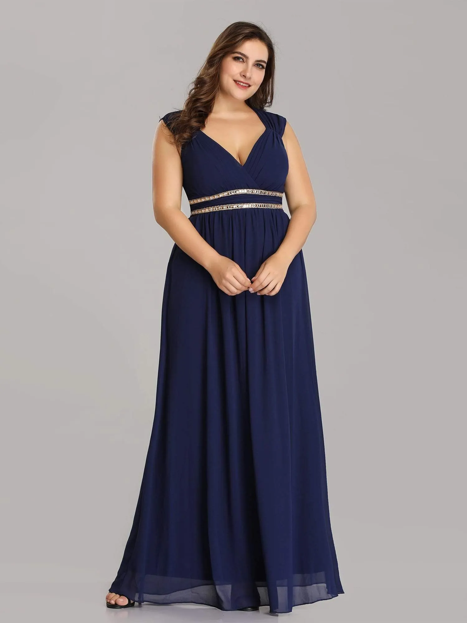 Tina bling cut out back chiffon bridesmaid dress in navy Express NZ wide!