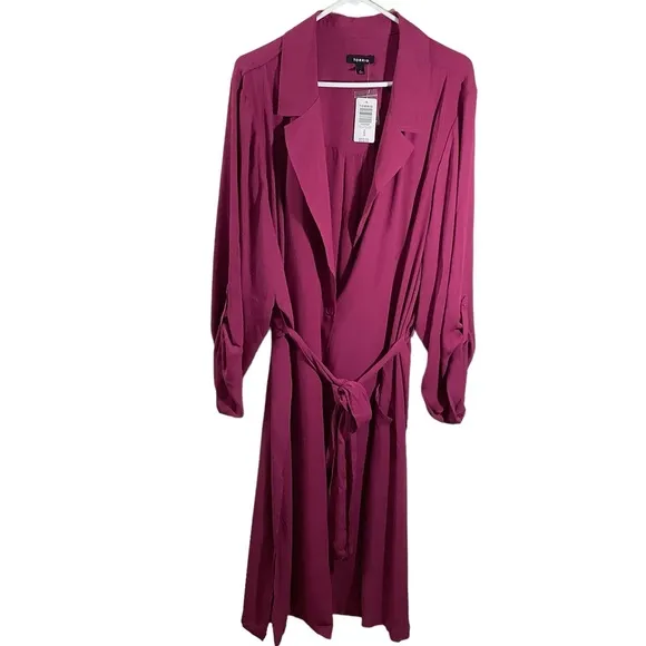 Torrid Long Sleeve Chiffon Trench Dress