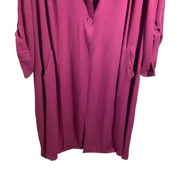 Torrid Long Sleeve Chiffon Trench Dress