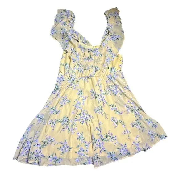 Torrid Mini Chiffon Cold Shoulder Skater Dress 22