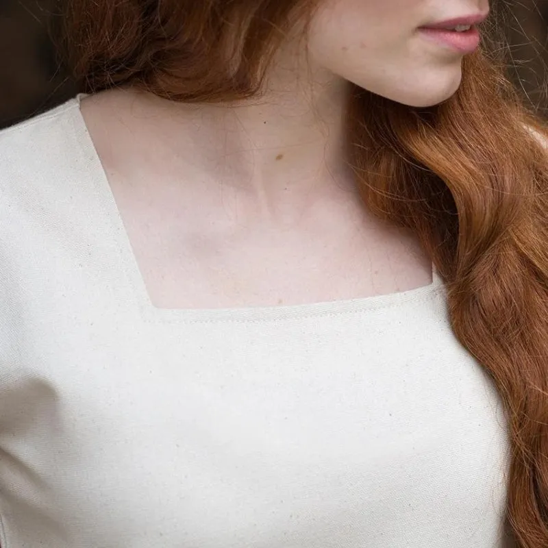 Trumpet sleeve Under dress Klara Natural