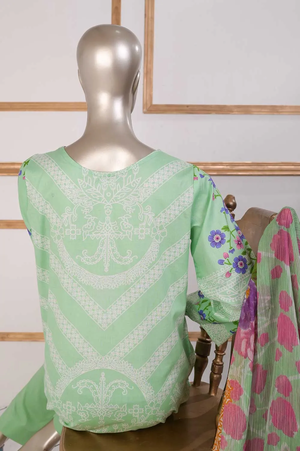 TSL-02 | Un-Stitched Embroidered Lawn Dress