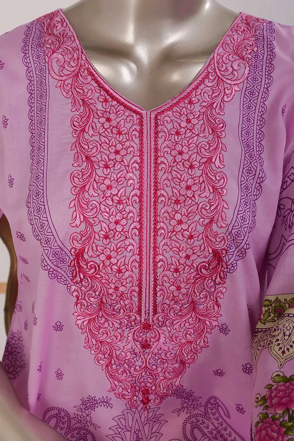 TSL-04 | Un-Stitched Embroidered Lawn Dress