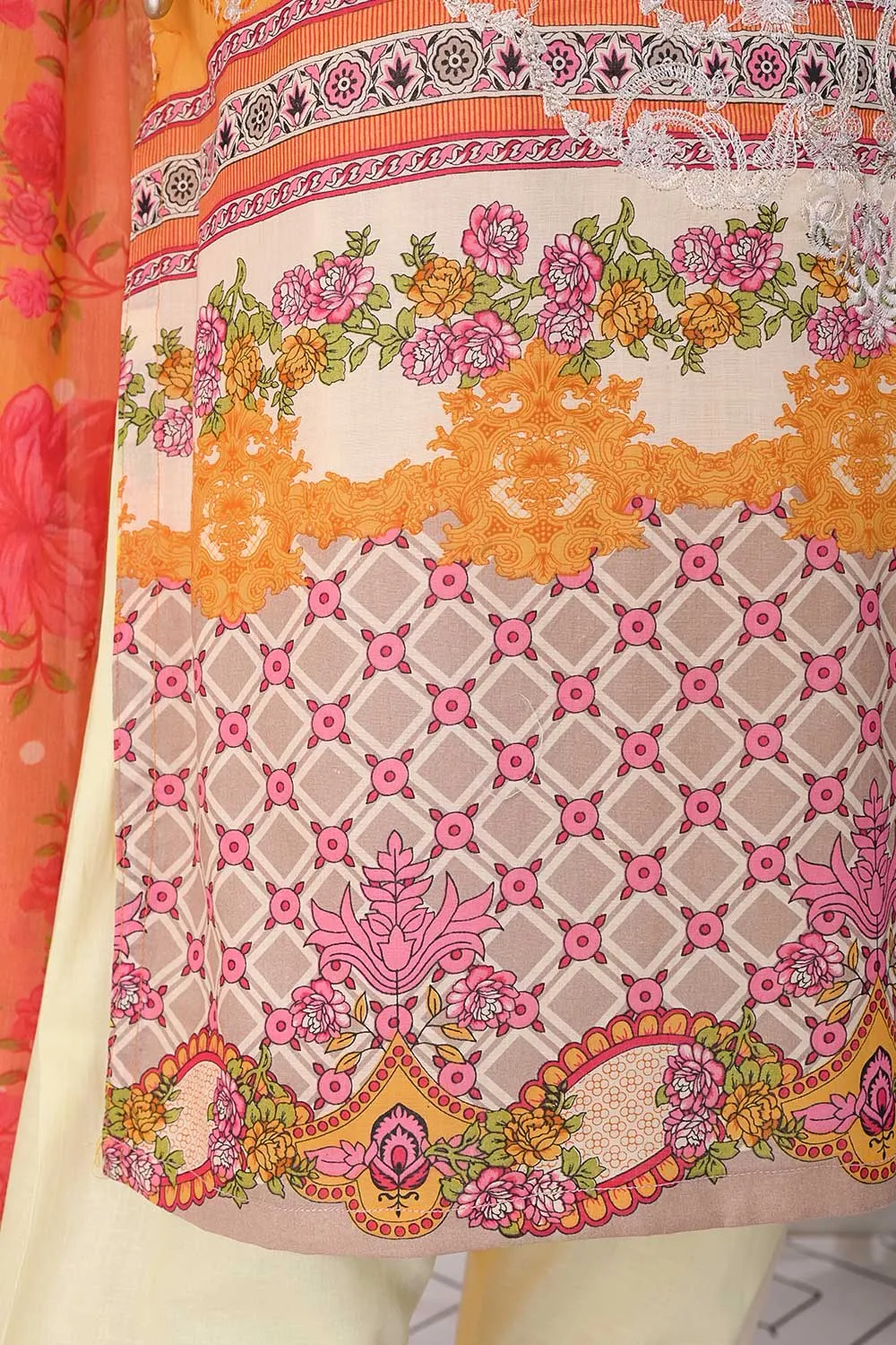TSL-05 | Un-Stitched Embroidered Lawn Dress