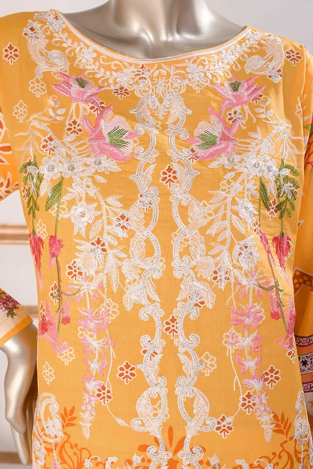TSL-05 | Un-Stitched Embroidered Lawn Dress