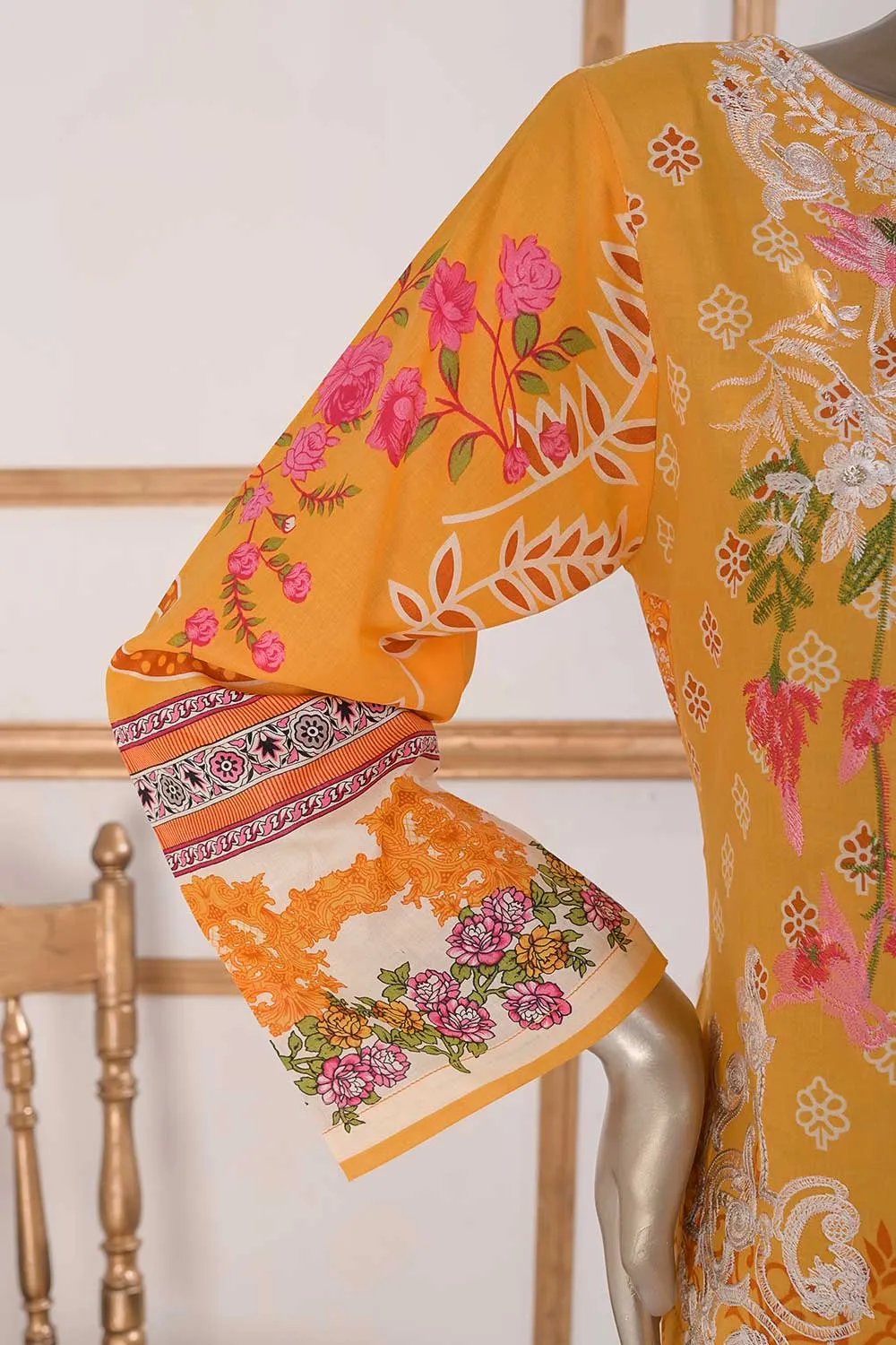 TSL-05 | Un-Stitched Embroidered Lawn Dress