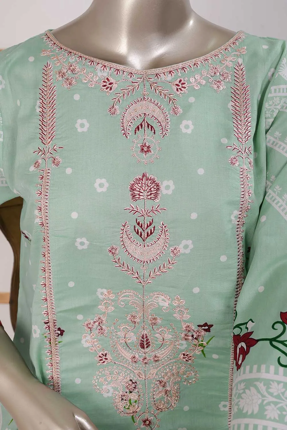 TSL-06 | Un-Stitched Embroidered Lawn Dress