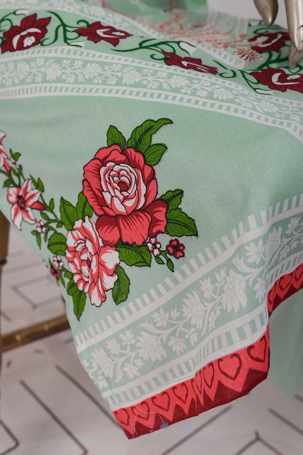 TSL-06 | Un-Stitched Embroidered Lawn Dress