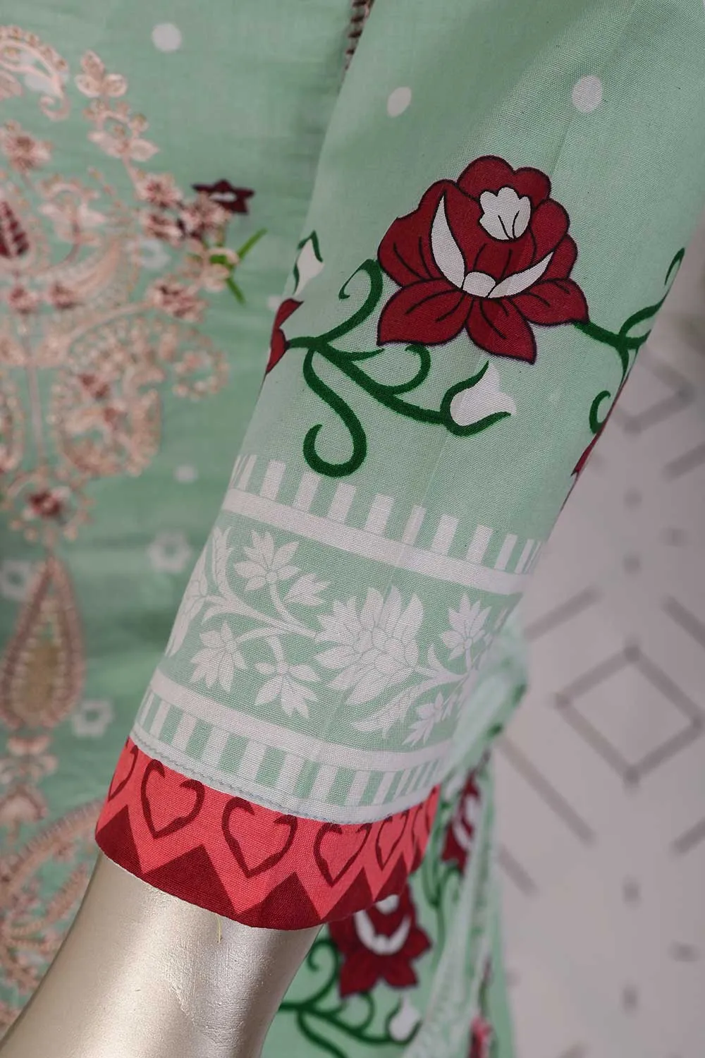 TSL-06 | Un-Stitched Embroidered Lawn Dress