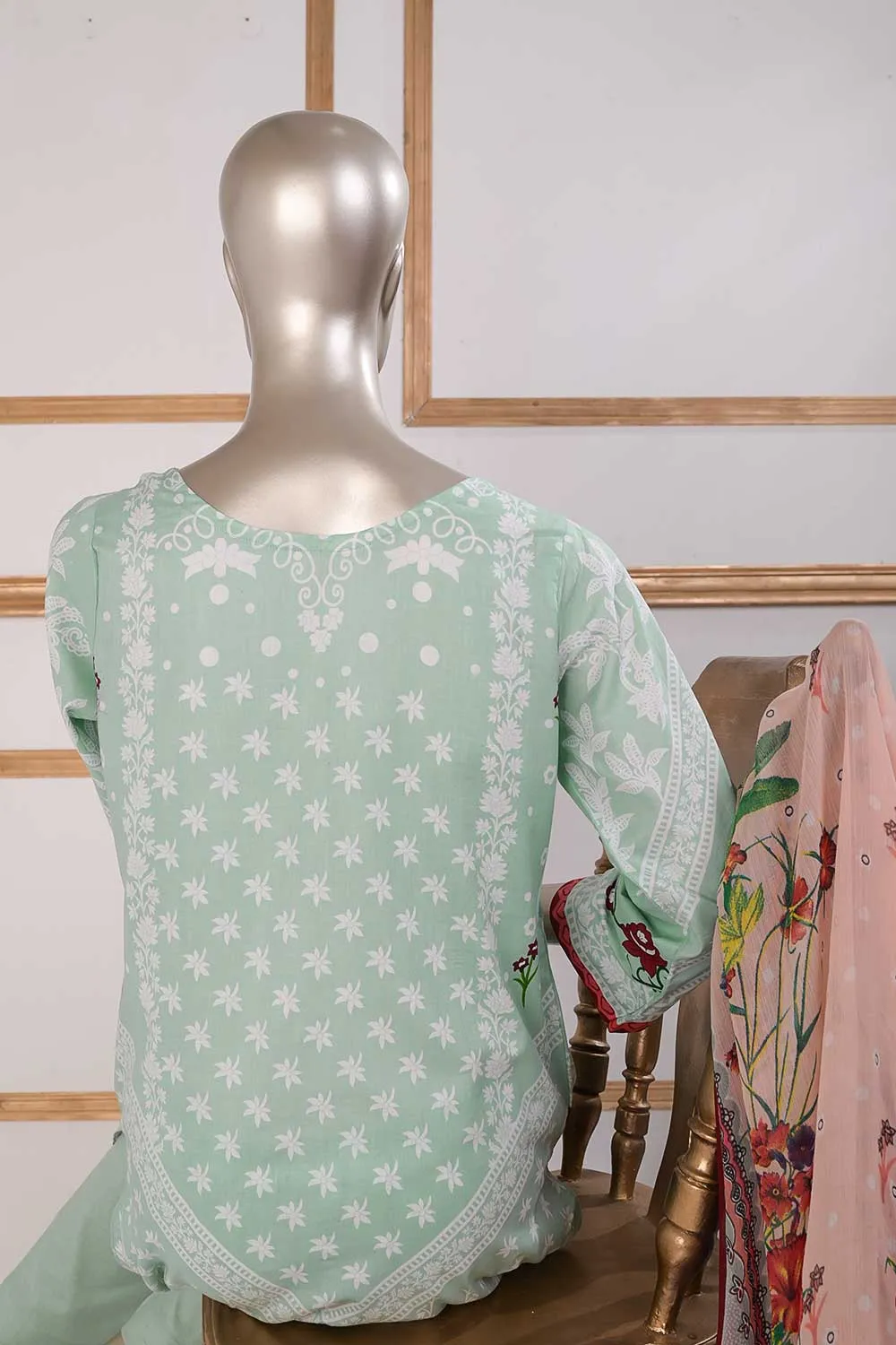TSL-06 | Un-Stitched Embroidered Lawn Dress