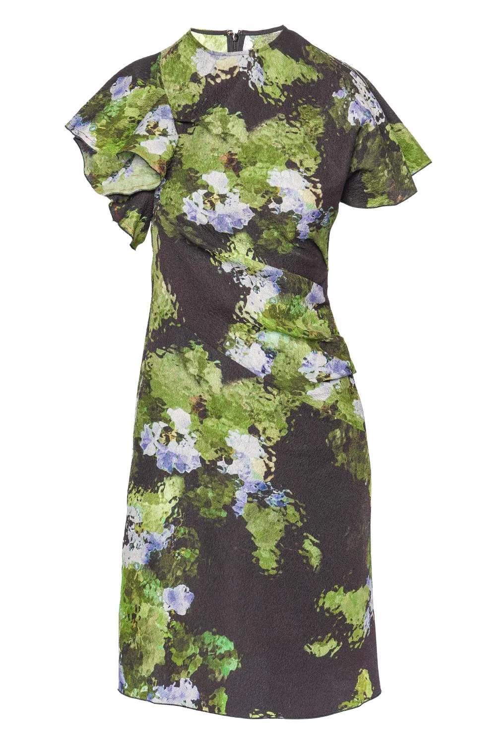 Twist Shoulder Floral Mini Dress