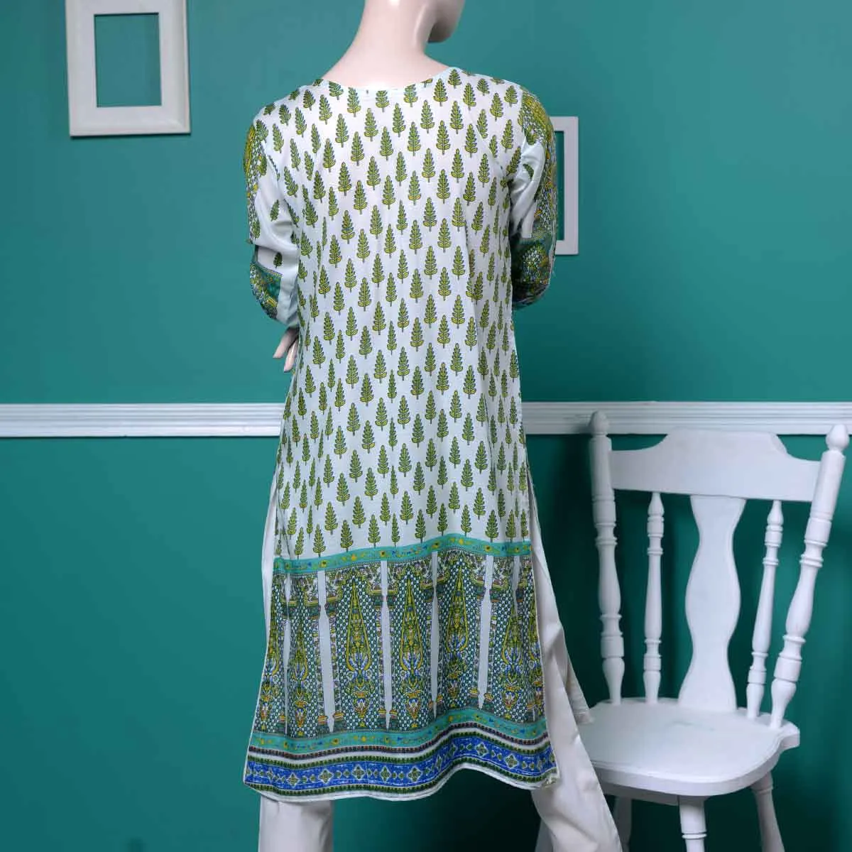 Un-stitched Embroidered Lawn (AY-3A) Drizzle