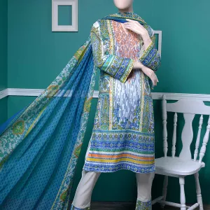 Un-stitched Embroidered Lawn (AY-3A) Drizzle