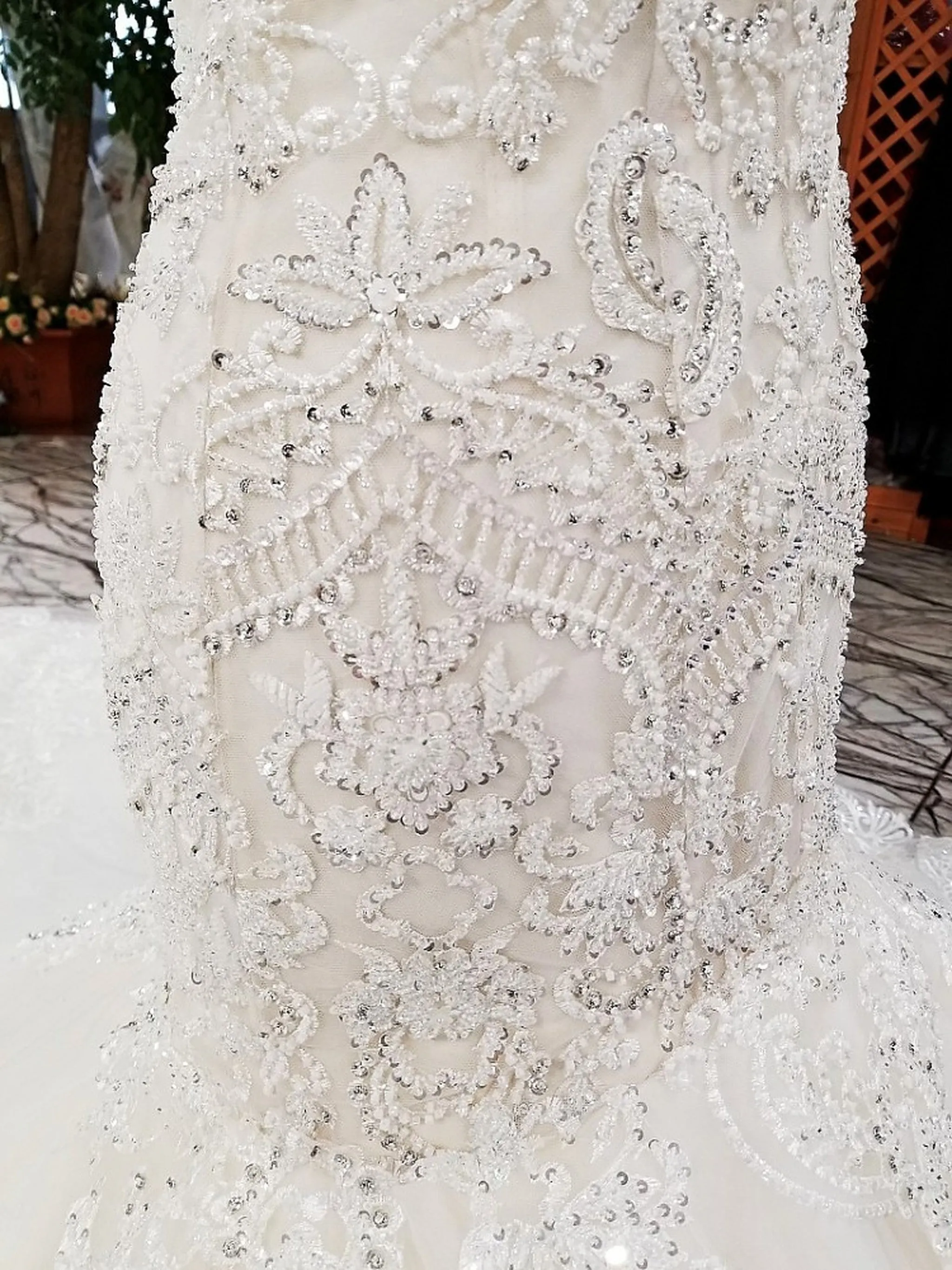 VB Sweetheart Neckline Luxury Mermaid Wedding Dress