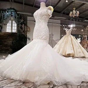 VB Sweetheart Neckline Luxury Mermaid Wedding Dress