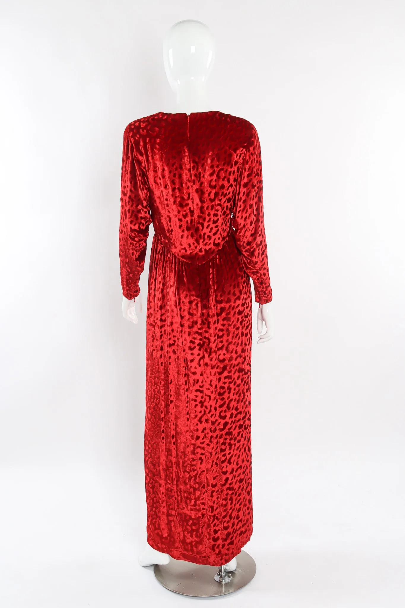 Velvet Animal Print Gown
