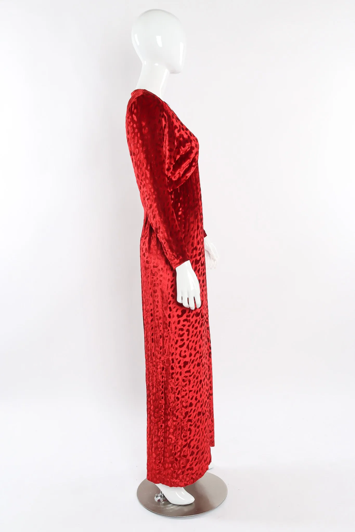 Velvet Animal Print Gown