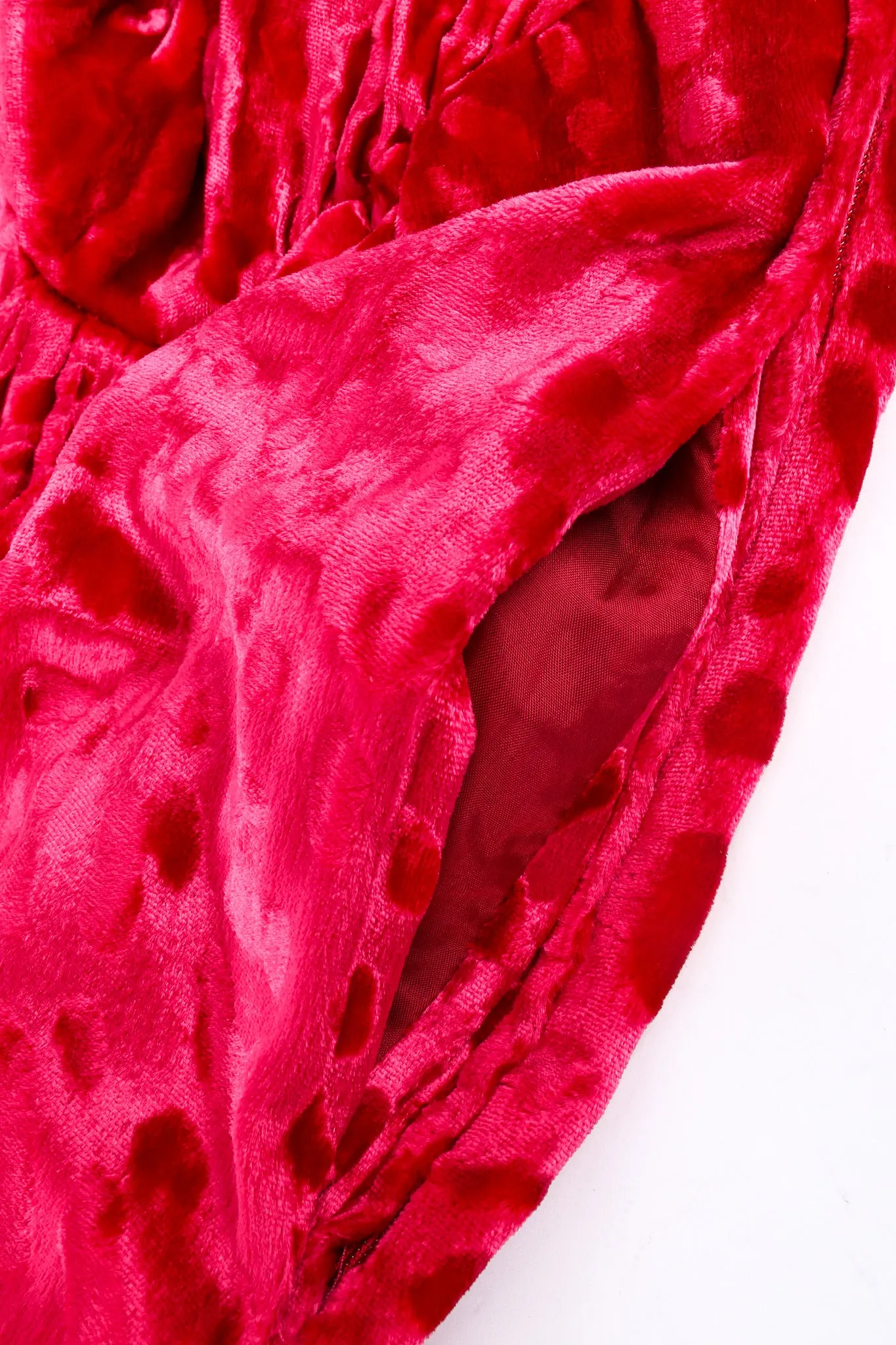 Velvet Leopard Wrap Gown
