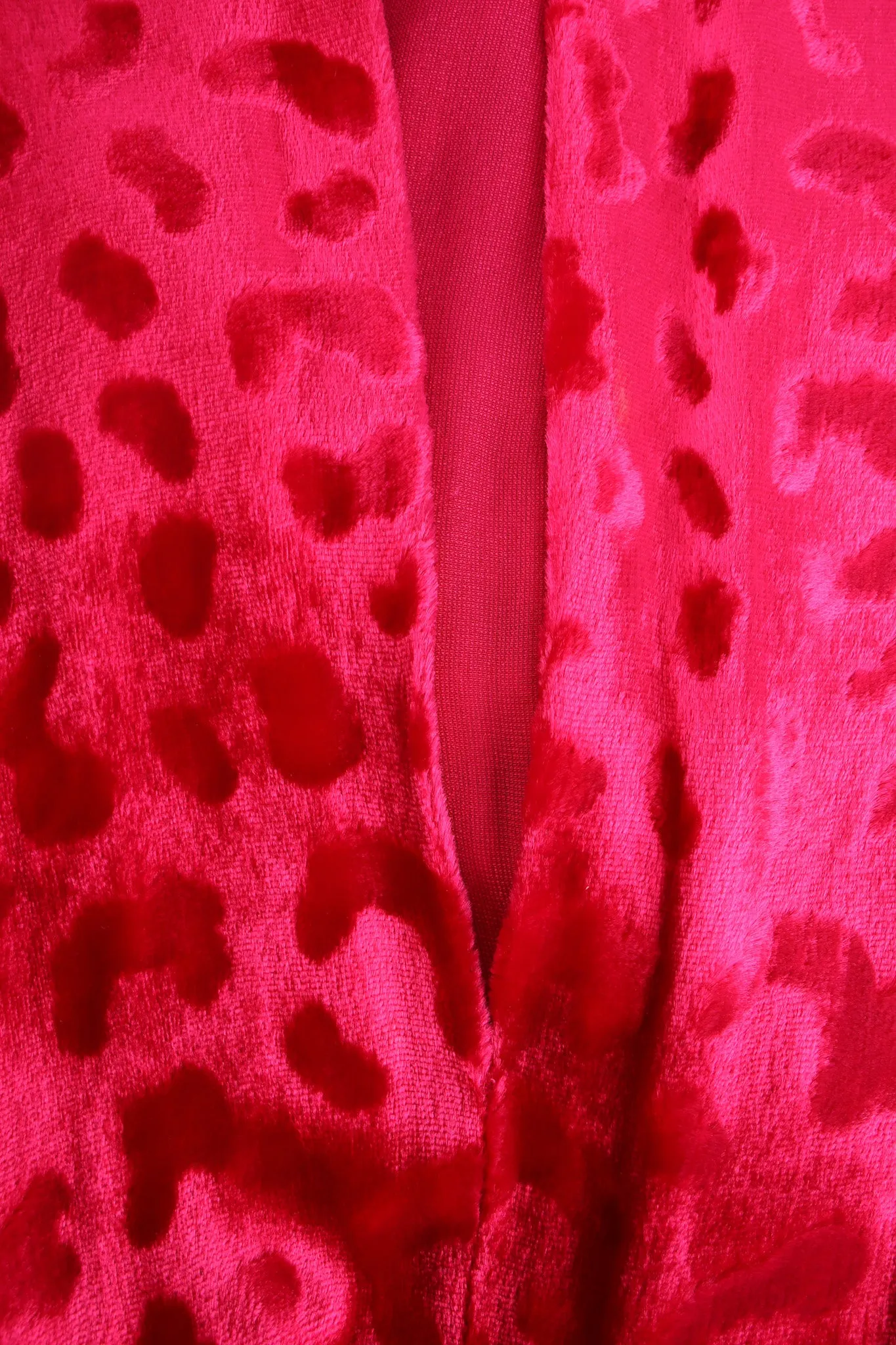 Velvet Leopard Wrap Gown