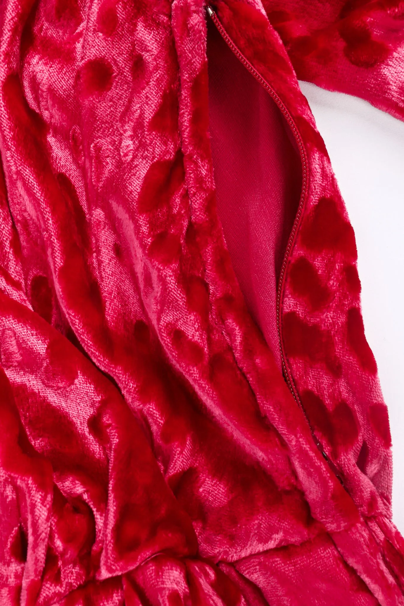 Velvet Leopard Wrap Gown