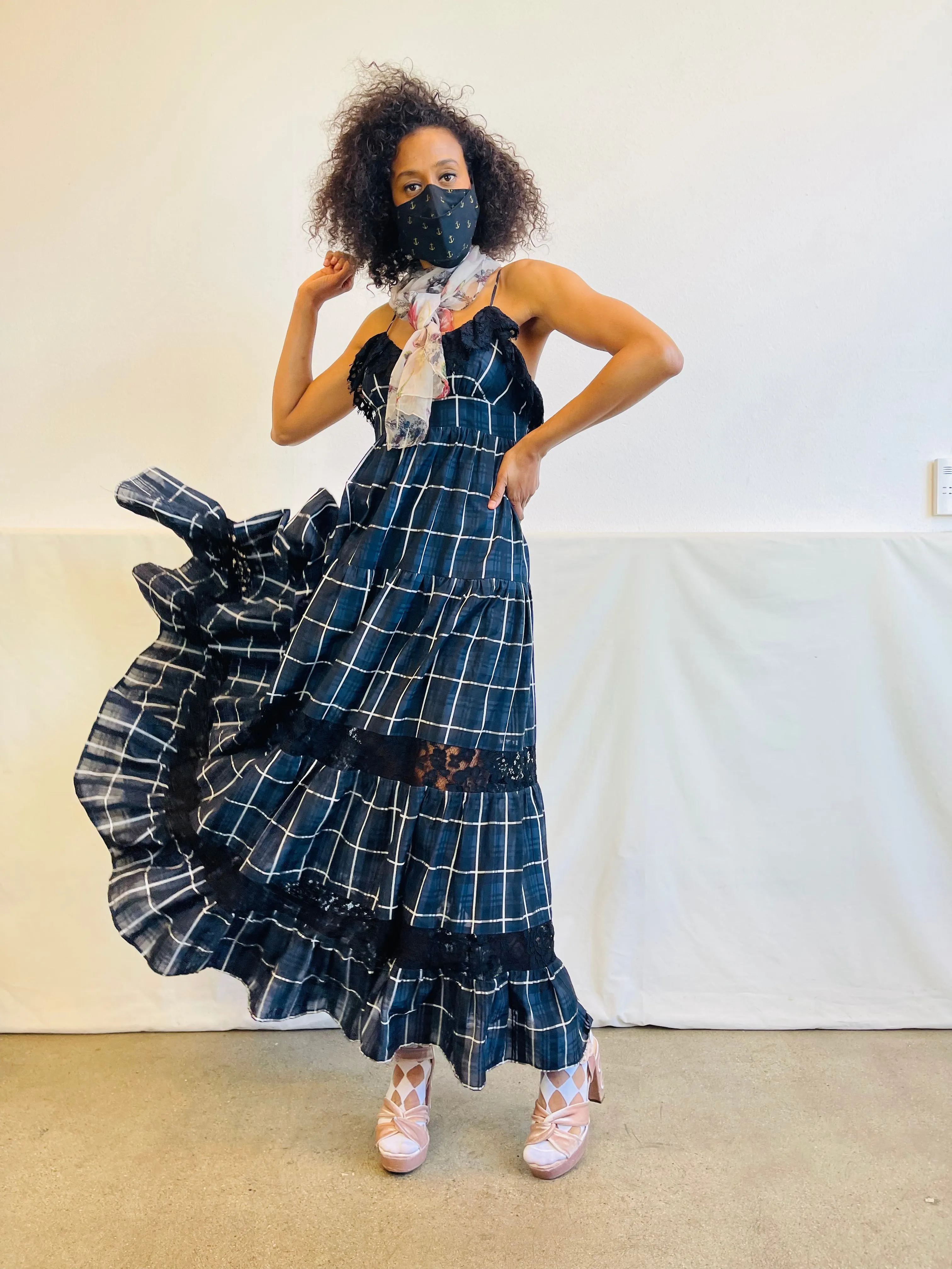 Vetiver Tiered Gown