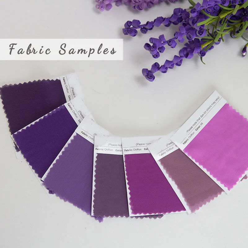 Vintage Mauve Fabric Swatch Samples Chiffon