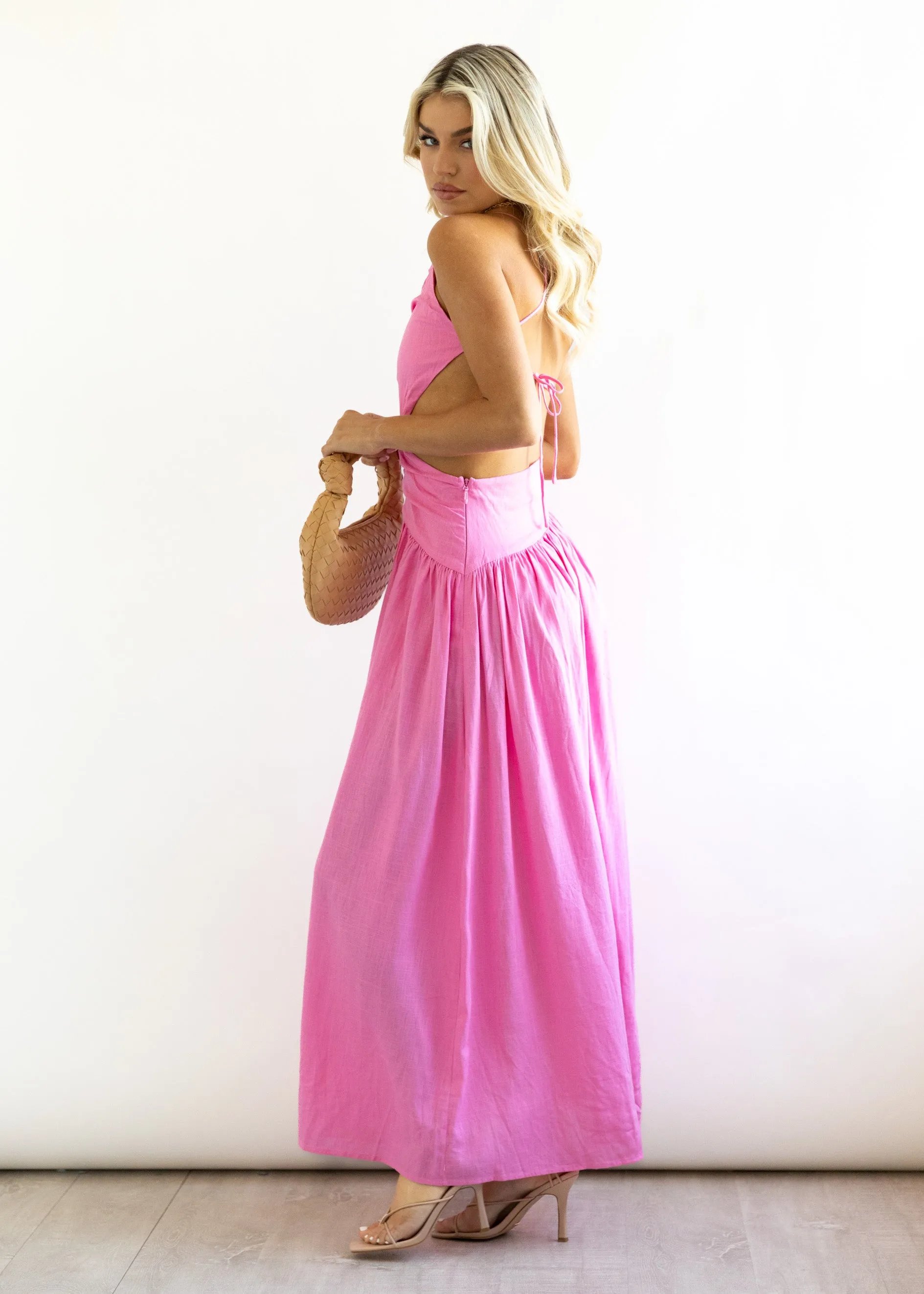 Vixxen Maxi Dress - Pink