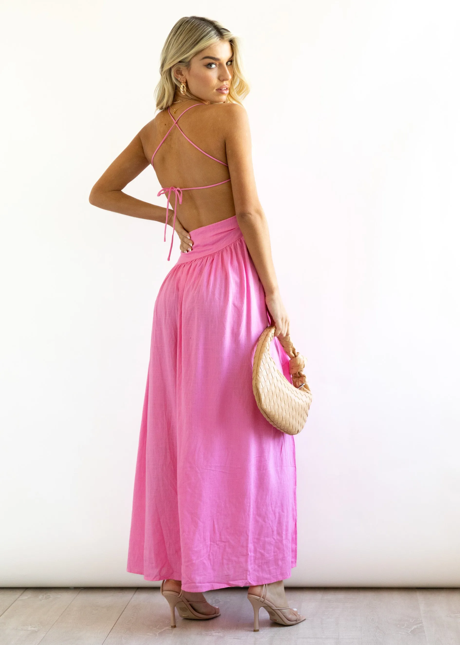 Vixxen Maxi Dress - Pink