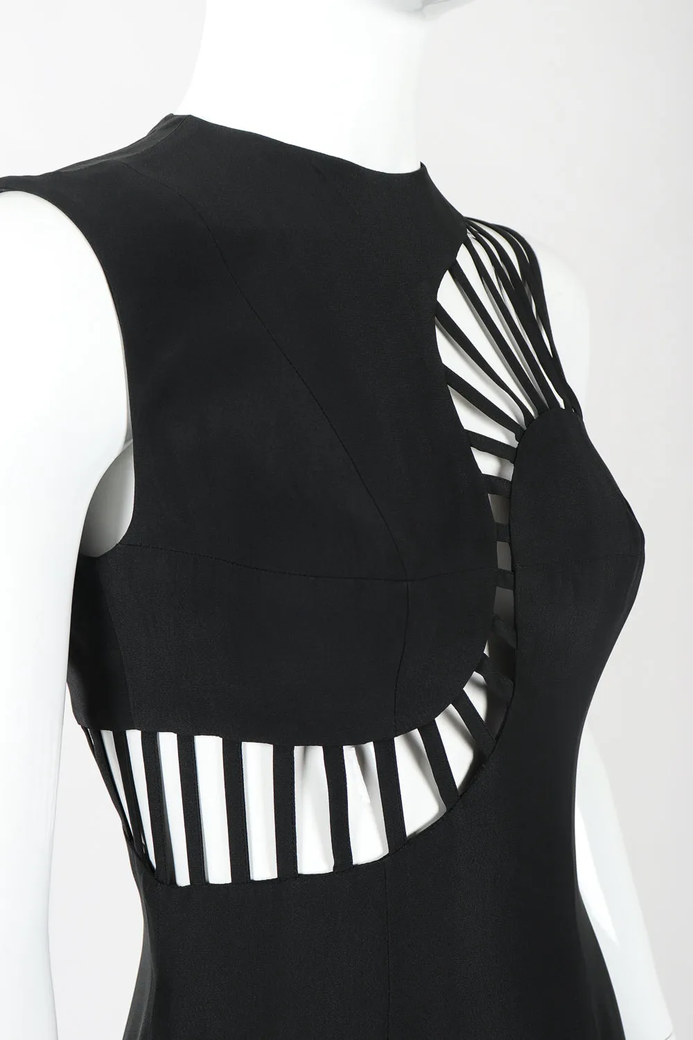 Wave Cage Sheath Dress