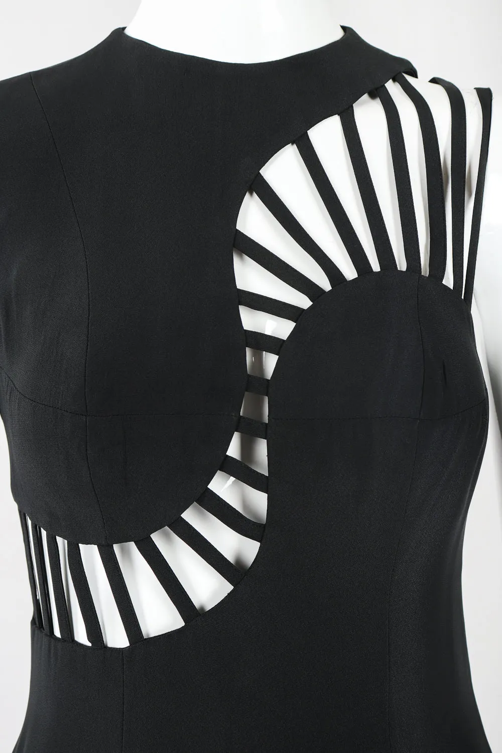Wave Cage Sheath Dress